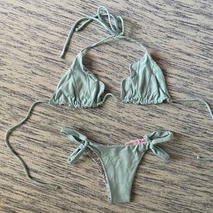 Baby Blue Triangle Bikinis